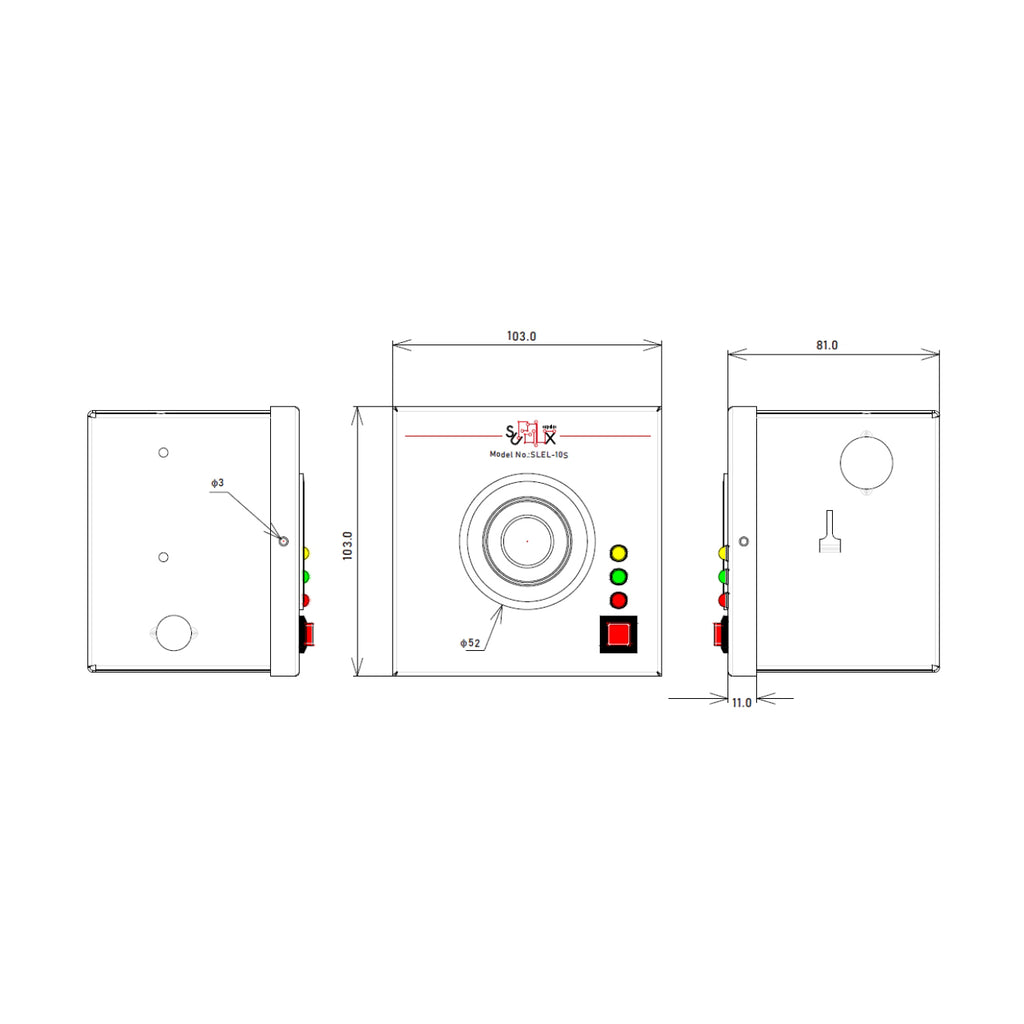 明裝式單頭LED (1x1W)緊急照明燈